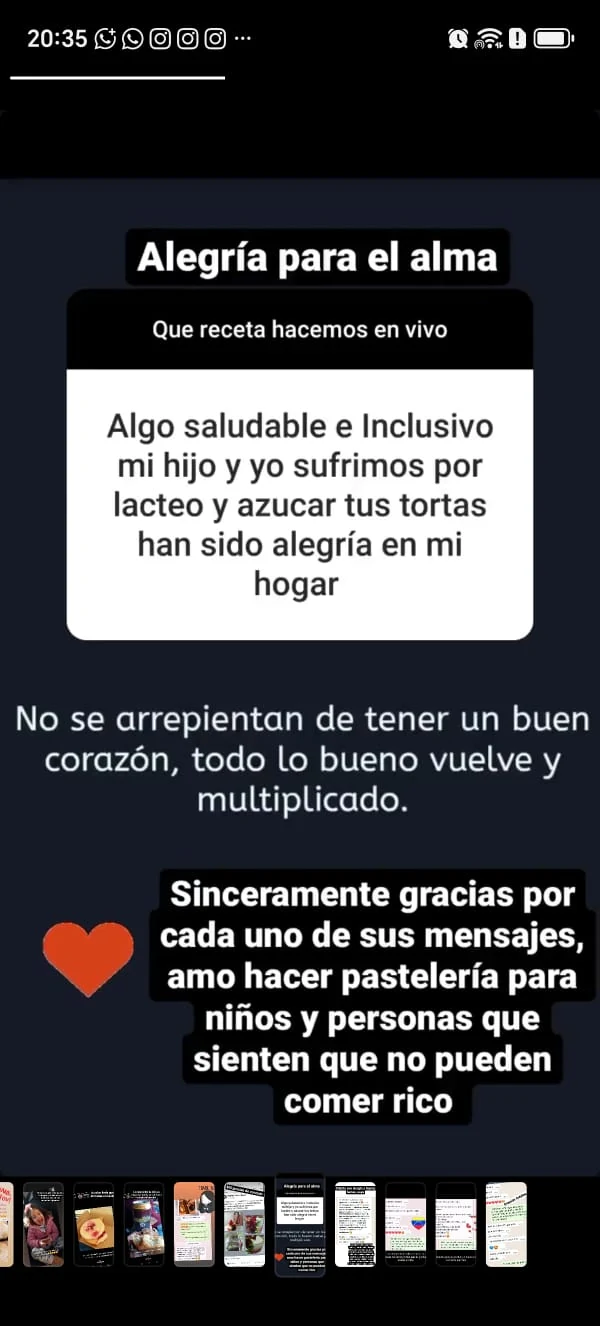 Testimonio sobre pastelería saludable e inclusiva